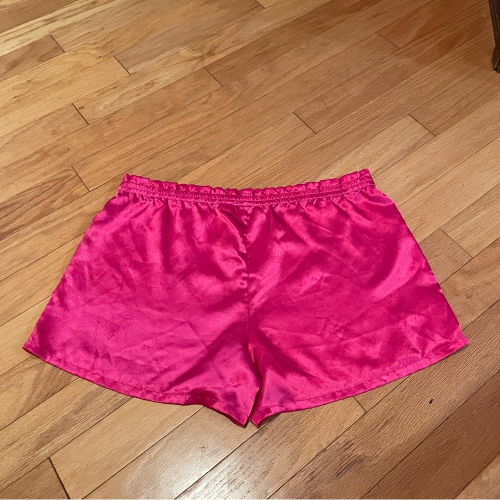 Victoria’s Secret Gold Label Satin-like Pink Sleep Shorts - Picture 11 of 16